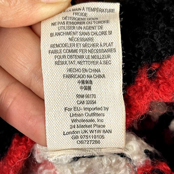 Free People Best Day Ever Sweater Womens Medium Knit Colorful Alpaca Boho - Picture 8 of 15